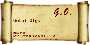 Gutai Olga névjegykártya