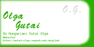 olga gutai business card